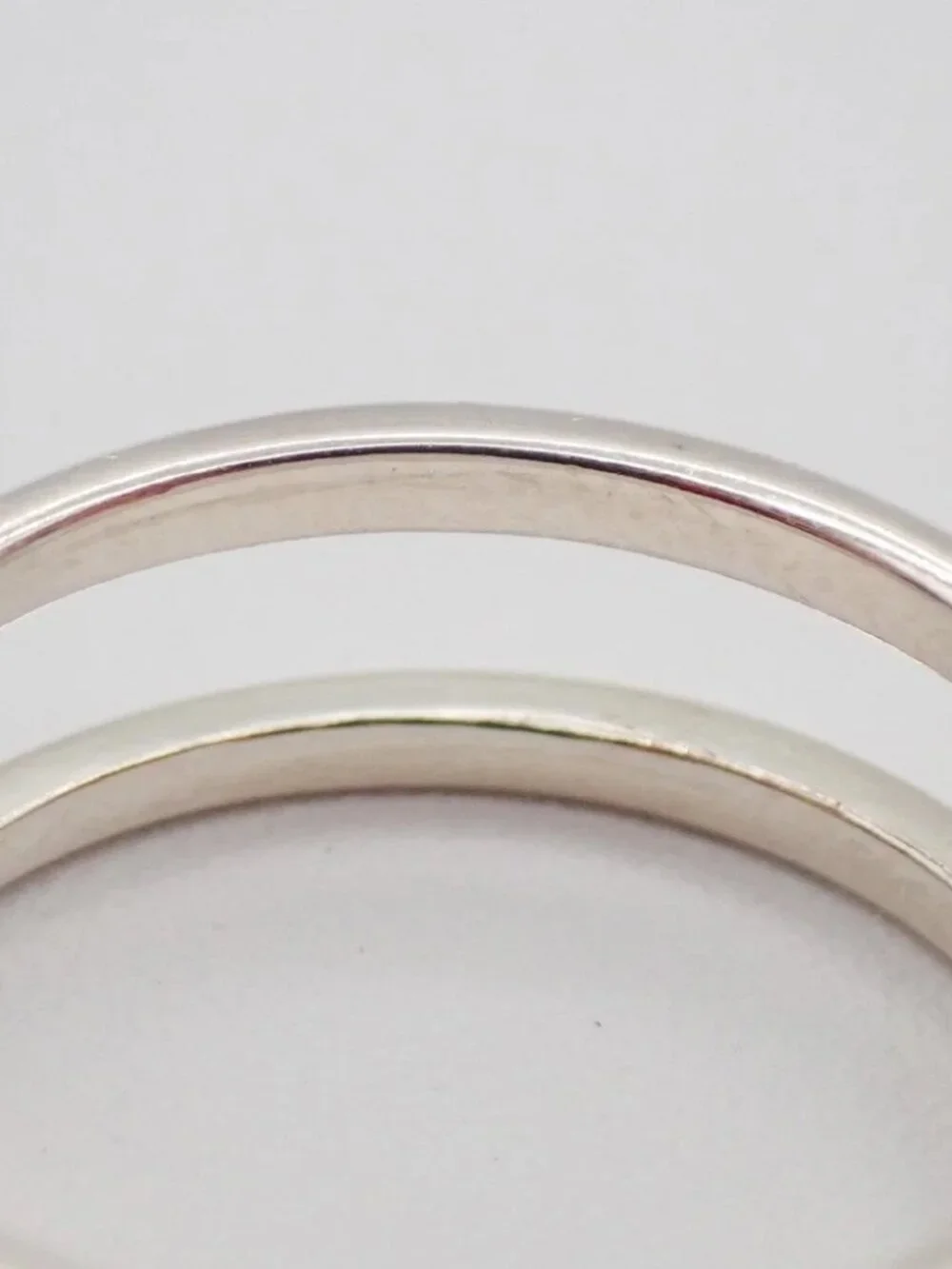 GUCCI Interlocking G Logo Ring Silver 925 Size JP14 US7 Italy Accessory 60KC874 - Picture 9 of 11